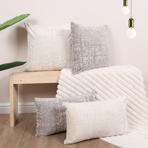 Innermor 45x45 Square Velvet <span class=keywords><strong>Snover</strong></span> Fundas de cojín decorativas de felpa Funda de almohada para oficina y hotel de Año Nuevo - Product Image 1