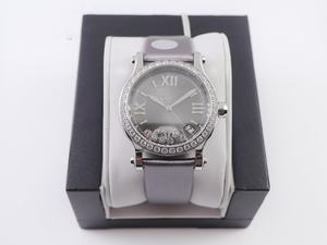 Montre mécanique à quartz en acier inoxydable léger de haute qualité pour hommes et femmes, Happy Rolling Diamond, Chopardes - Product Image 1