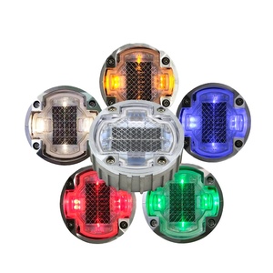 Marcadores Solares para Carreteras IP68, Marcador de Carretera con Ojo de Gato, Baliza Solar LED para Carretera - Product Image 1