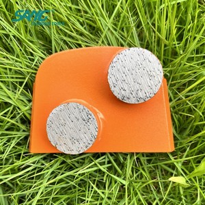 Bloque de desbaste trapezoidal de diamante de doble botón, aglomerado medio, grano 30, Lavina <span class=keywords><strong>EDCO</strong></span>, segmento de zapatas de desbaste para suelos de hormigón y terrazo - Product Image 5