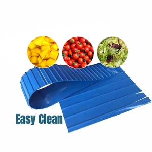 Courroie ThermoDrive Bleu Homogène Hygiène PU Convoyeur pour Viande Fruits de Mer - Product Image 1