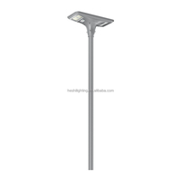 Lampe solaire de jardin extérieure 100W, IP65 étanche, tout-en-un, 160Lm/W, lampadaire solaire efficace avec détecteur de mouvement