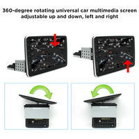 Reproductor Android 12 para Auto 1DIN con Pantalla Grande Giratoria, Navegación Universal Integrada, Reproductor MP5/MP3