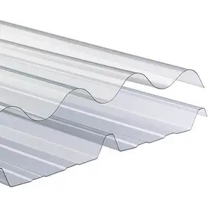 Uv Pc Transparent Sheets Clear Corrugated Plastic Roofing Sheet For Greenhouse Blocking Polycarbonate