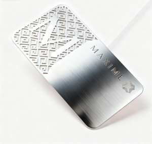 Carte de visite de taille standard, impression personnalisée, design métallique avec impression sérigraphique, fabriquée en acier inoxydable - Product Image 3