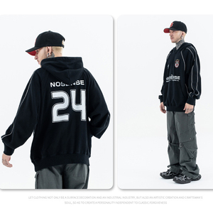 Sudadera con Capucha Deportiva de Fútbol Unisex Personalizable, Otoño Invierno 2025, Tejida, Bordada, Talla Grande - Product Image 4