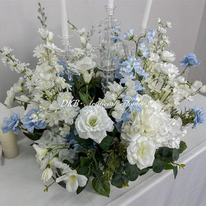 Wholesale Luxury <b>Artificial</b> decorative flowers <b>wreaths</b> Flower Garland <b>Artificial</b> Rose <b>Wreath</b> for Candle Holder Table Centerpiece - Product Image 6