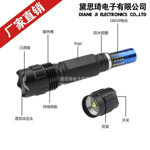ดาสค์ไฟร์ 10W ไฟฉาย LED ซูมแบบยืดหดได้แบบชาร์จไฟได้ XML-T6 L2 ไฟฉายขนาดเล็กสำหรับกลางแจ้ง - Product Image 2