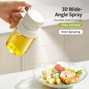 Hava Fritözü için Sızdırmaz, Yeniden Kullanılabilir Cam Yağ Sprey Şişesi, Bulaşık Makinesinde Yıkanabilir - Product Image 3