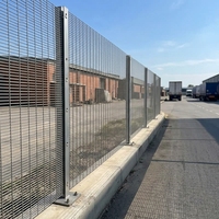 Nouveauté : Clôture en maille dense anti-escalade 358 haute sécurité Clearvu galvanisée résistante à la corrosion