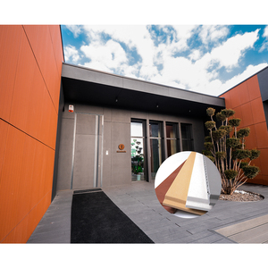 PANELTEK Revêtement mural en terre cuite, panneau de façade contemporain pour immeuble d'appartements - Product Image 1