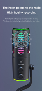 Micrófono de grabación de estudio UsB, micrófono de podcast de ordenador para <span class=keywords><strong>Pc</strong></span> con NOB de volumen para voces, transmisión de juegos, grabación de podcasting - Product Image 2