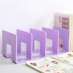 Dudukan buku bening kualitas tinggi pabrik murah <span class=keywords><strong>Multi</strong></span> fungsi warna 4 kisi tempat buku plastik penahan majalah Ujung buku - Product Image 5