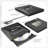 Lecteur de disques optiques externe multifonction tout-en-un USB Type-C/USB3.0 haute vitesse pour ordinateur portable CD/DVD/USB/Lecteur de cartes en stock