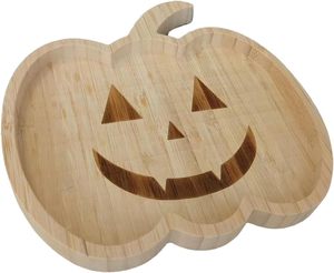 Piatto da Cena in Legno Fatto a Mano con Decorazioni di Halloween: Zucca, Pipistrello, Fantasma, Ragnatela, <span class=keywords><strong>Mummia</strong></span>, Croce - Product Image 2