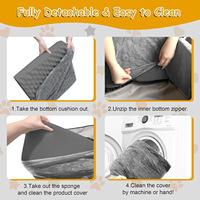 Coussin de voiture pour chien imperméable de luxe, lit confortable pour chiot, siège auto pour animal de compagnie doux avec boucle de sécurité