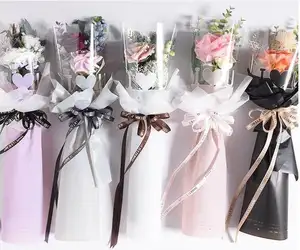 40PCS for mother Day rose Single flower opp Packaging Bag