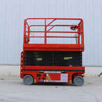 Nouvelle plateforme élévatrice mobile autopropulsée à ciseaux hydrauliques de 12 m, alimentée par batterie, 2,43x1,22x2,28 m, montée sur véhicule