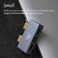 Adaptor Tipe C Male ke Female, Konverter USB C dari Aluminium Alloy, Cocok untuk Laptop dan Ponsel