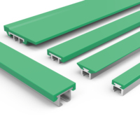 Rails de guidage de chaîne de convoyeur en nylon résistant à l'usure, vitesse réglable, dimensions personnalisées pour les industries agroalimentaires, des boissons et de la construction