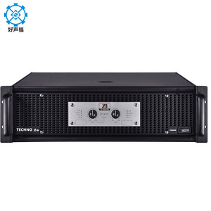 Techno 6a Power Amplifier <b>Stereo</b> Stage KTV Audio <b>System</b> High Power Black Rectangle - Product Image 1