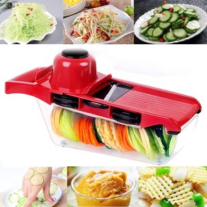 Vente chaude : Éplucheur et trancheur de légumes manuel en plastique pour préparation rapide des aliments, mandoline professionnelle portative, coupe-légumes réglable - Product Image 6