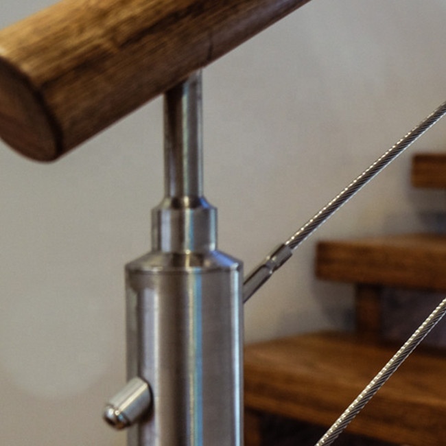 Großhandel holz draht geländer Kaufen Sie die besten holz draht