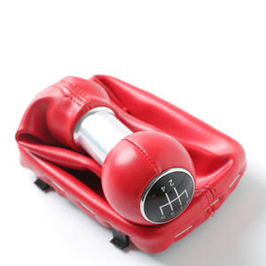 Poignée de levier de vitesse en cuir FUXIN 5/6 vitesses Audi A3 avec rotule intégrée - Product Image 4