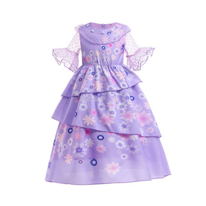 <span class=keywords><strong>Robe</strong></span> <span class=keywords><strong>de</strong></span> cosplay européenne et américaine Magic Full House <span class=keywords><strong>pour</strong></span> filles O-Neck Milk Silk Eco-Friendly A-Line Au-dessus du genou - Product Image 5