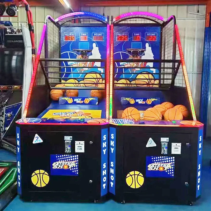 Hot Selling LED Light Luxury Interaction Sport Game Indoor Coin Operated Surprise Basketball Arcade Game Machine