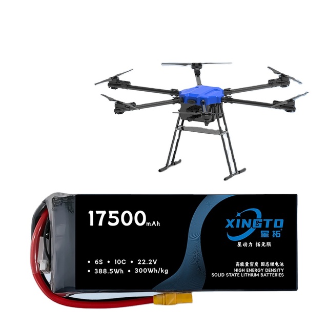 XINGTO Odm 360 Wh/kg Cells 4s 6s 12s 24s 17500 22000mah 27000mah 30 Ah 222v 444v High Rate Solidstate Uav Aircraft Lipo Batterie