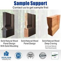 Porte en bois massif de haute qualité pour chambre à coucher, style moderne, décoration de maison, isolation acoustique, résistance à l'humidité