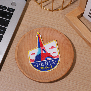 Écussons brodés personnalisés en lettres anglaises de <span class=keywords><strong>Paris</strong></span>, badge thermocollant pour vêtements et uniformes scolaires - Product Image 3
