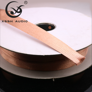 DIY OEM HIFI Pure Copper Abschirm hülse 2mm -30mm Flache Größe Geflochtener Reiß verschluss Kabel hülse Geflochtener Schild Draht leitungs schlauch - Product Image 4