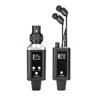 Système de monitoring intra-auriculaire sans fil UHF multicanal avec émetteur-récepteur et batterie intégrée pour les performances sur scène