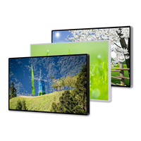 Pantalla LCD de Pared HONGNUO de 32-70 Pulgadas, Vidrio Templado, Aleación, Ángulo de Visión Amplio de 169°, Pantalla Digital Interior para Publicidad