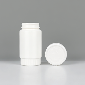 Botella de Plástico Farmacéutica HDPE de 60ml 80ml 100ml 150ml con Tapa CR en Forma de Rueda - Product Image 2