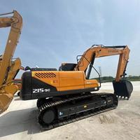 Excavatrice sur chenilles Hyundai d'occasion, modèles 215-9c/220lc-9s/220-9s, moteur/boîte de vitesses/pompe inclus, origine Japon, bon état de marche