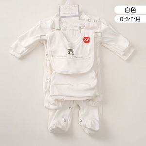 Conjunto de Ropa Clásica para Bebé de 6 Piezas, Mono con Botones, Pantalón, Gorro, 0-6 Meses - Product Image 3