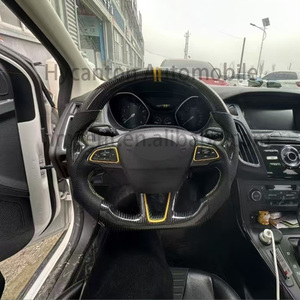 อัพเกรดคุณภาพเยี่ยมด้วยหนังคาร์บอนไฟเบอร์เจาะรูขั้นสูงสำหรับพวงมาลัยรถยนต์ฟอร์ด โฟกัส - Product Image 2