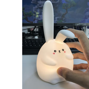LED Thỏ Mini bunnylamp phim hoạt hình Squishy đáng yêu trước khi đi ngủ USB nightlamp trẻ em ngủ bảng đồ chơi đèn dễ thương Bunny ánh sáng - Product Image 5