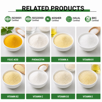 Tianjia Vitamine B9 Acide folique Poudre naturelle Ingrédient nutritionnel Compléments alimentaires Fortification des boissons Santé Adulte 24