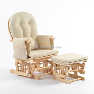 Fauteuil à bascule pour allaitement avec repose-pieds, idéal pour les mamans et les infirmières de crèche - Product Image 1