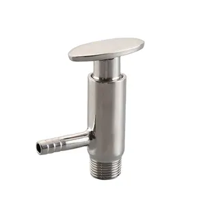 DN15 Beer Wine Food Grade Stainless Steel 304 316L Hose Coupling Sanitary Tri Clamp Weld Thread Sampling Valve