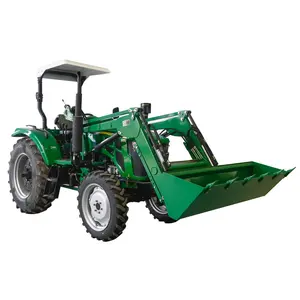 Tratores agrícolas mini 4x4, quatro rodas floresta agro trator 55hp 60hp