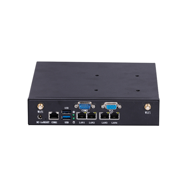 2026 ELSKY M104 Multi-network Mini Computer with J1900 Processor DDR3L VGA 4*RJ45 LAN SATA2.0 2*RS232 Fanless Embedded PC