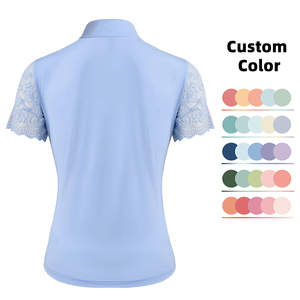 Phụ Nữ Cưỡi Ngựa Áo Sơ Mi Kem Chống Nắng Ren Tay Áo Cưỡi Ngựa Tops Trọng Lượng Nhẹ Cưỡi Ngựa Áo Sơ Mi Ẩn Dây Kéo Cưỡi Ngựa Quần Áo - Product Image 3