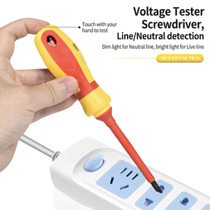 Insulated <b>Screwdriver</b> Set With Voltage Tester Flat Head Multifunctional For Electrical Repair - Product Image 3