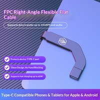 Câble de données coudé H3 FPC flexible avec port Type-C pour téléphones mobiles et tablettes Android, moule privé CN