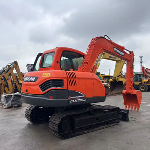 รถขุดขนาดเล็ก Doosan DX75 มือสอง คุณภาพดี ชั่วโมงการทำงานต่ำ เครื่องยนต์ดูแลรักษาอย่างดี ระบบ PLC เหมาะสำหรับงานจัดสวนและก่อสร้าง - Product Image 1
